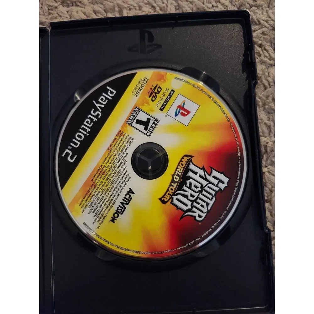 Guitar Hero: World Tour Sony PlayStation 2 Complete With Manual 2008